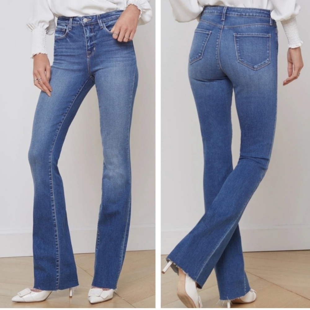 L'AGENCE Blue Flared Jeans
